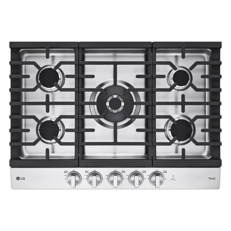 30 Inch Smart Gas Cooktop With Ultraheat™ 22k Btu Dual Burner And Led Knobs
