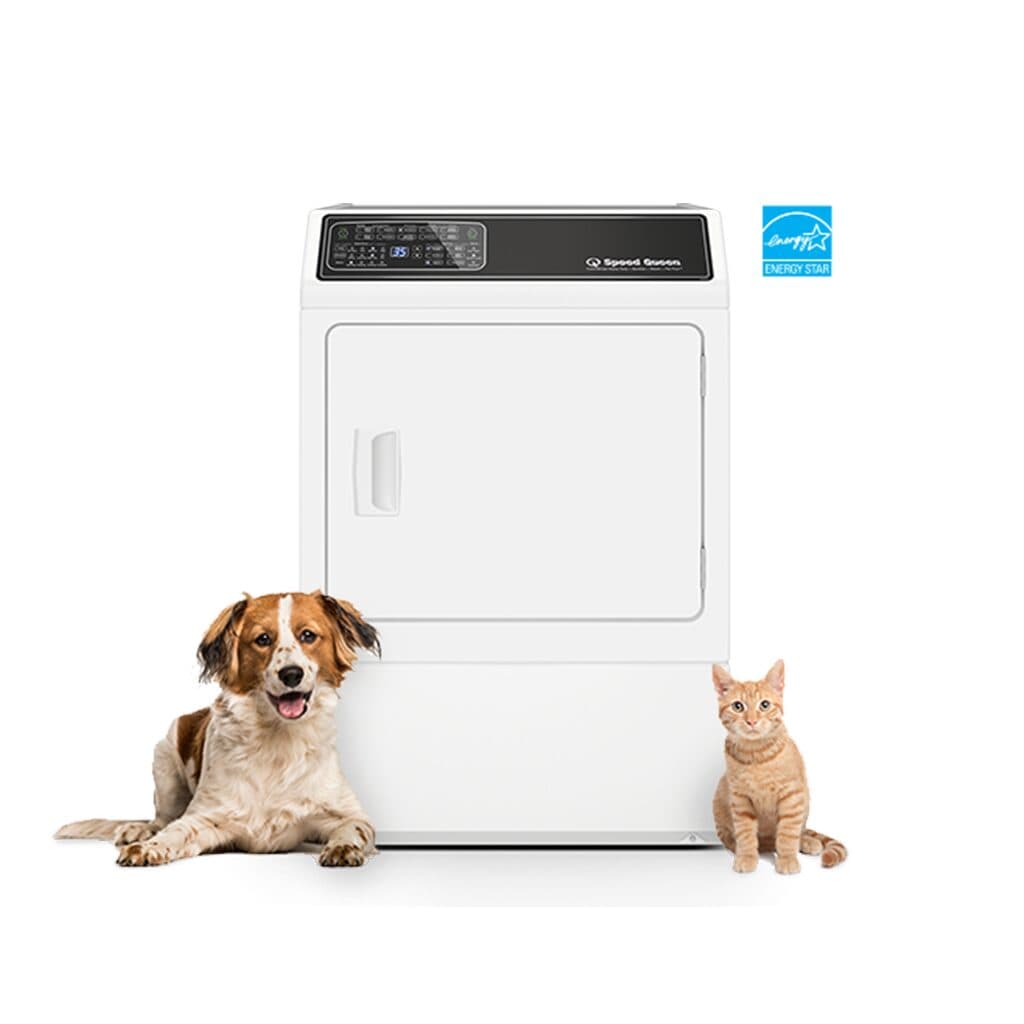 DF7 Sanitizing White Gas Dryer with Front Control