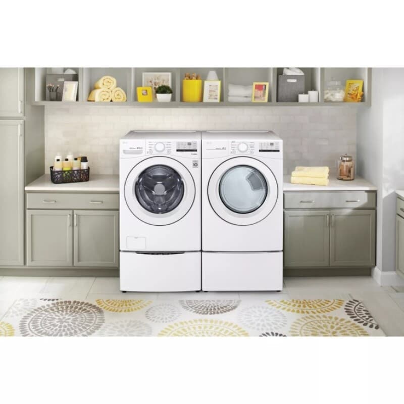 7.4 Cu. Ft. Large Capacity Electric Dryer - White view 7