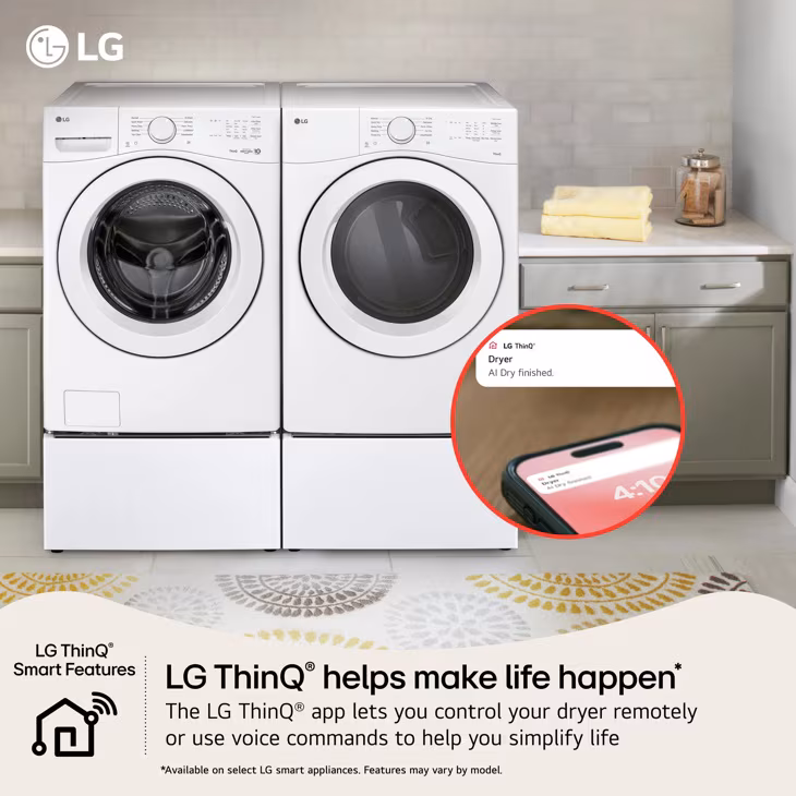 7.4 Cu. Ft. Ultra Large Capacity Smart Front Load Electric Dryer view 9