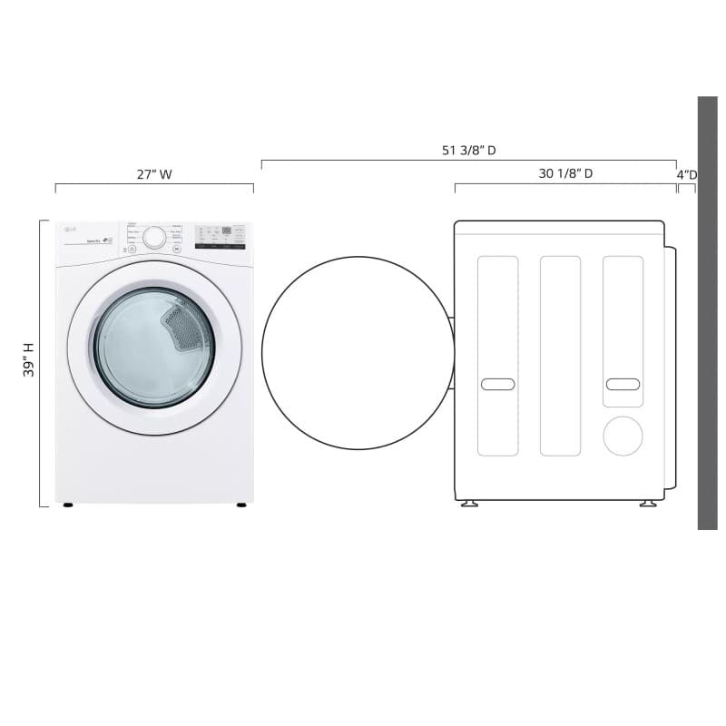 7.4 Cu. Ft. Ultra Large Capacity Electric Dryer view 9