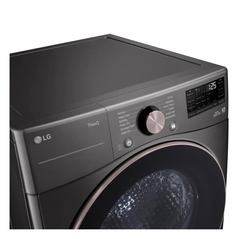 7.8 Cu. Ft. Ultra Large Capacity Heat Pump Ventless Dryer, Wi-fi Connectivity Black Steel view 2
