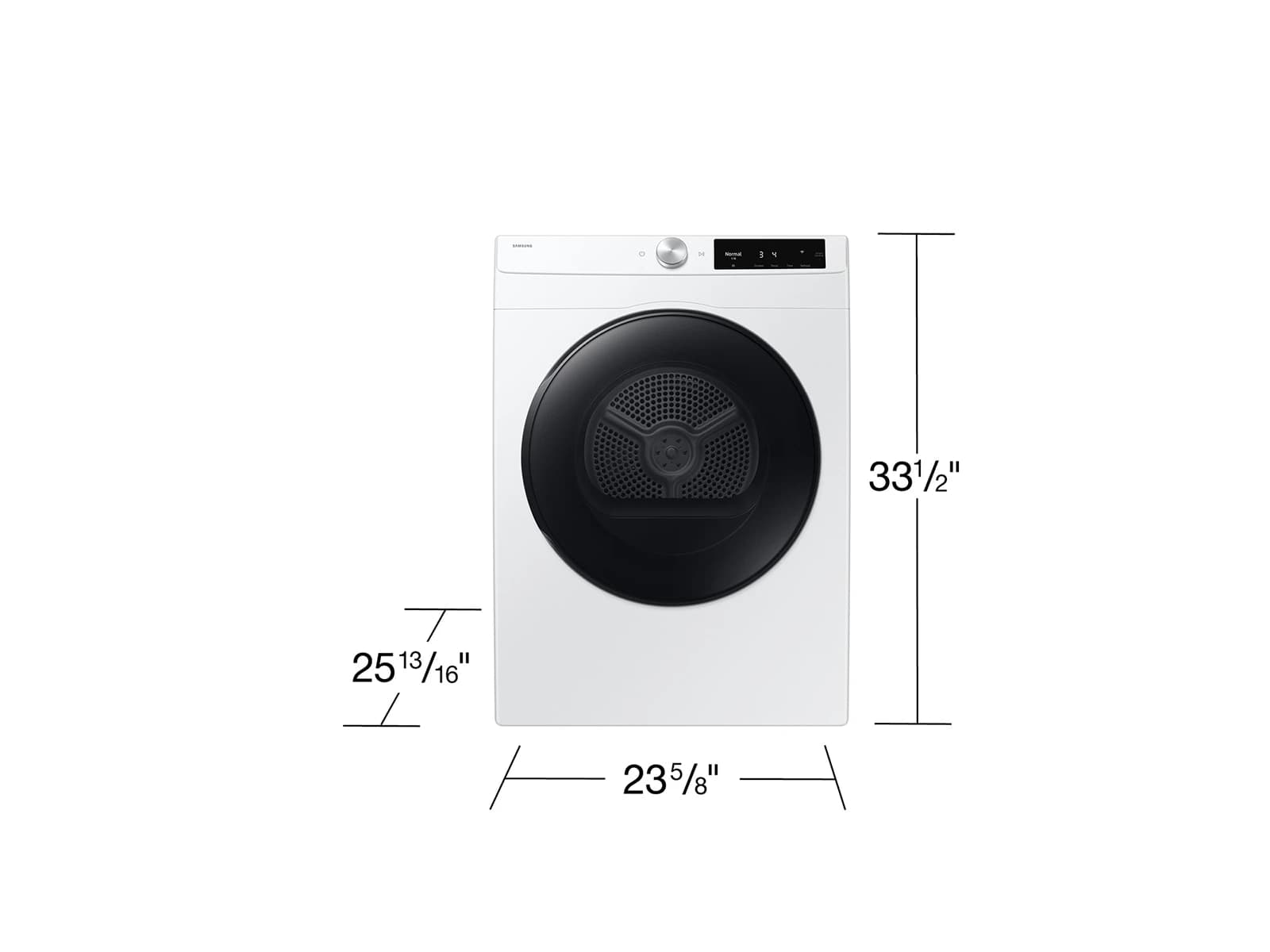 4.0 cu. ft. Smart Dial Electric Dryer with Sensor Dry – White view 2