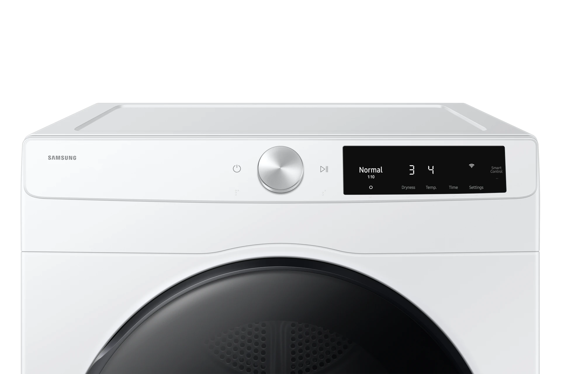 4.0 cu. ft. Smart Dial Electric Dryer with Sensor Dry – White view 8