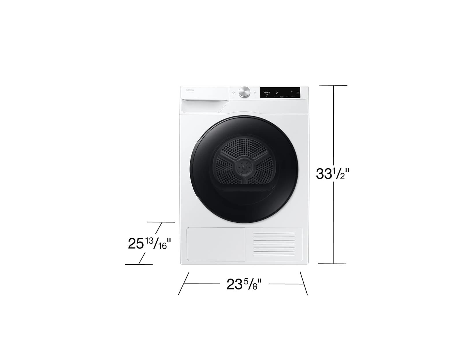 4.0 cu. ft. Smart Dial Heat Pump Dryer with Sensor Dry – White view 2