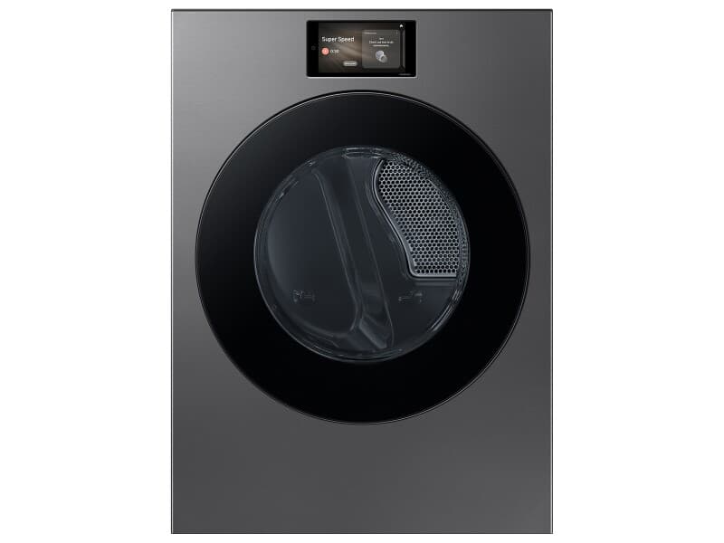 Bespoke AI 7.6 cu. ft. Ultra Capacity Front Load Dryer with AI Home & AI Optimal Dry – Dark Steel