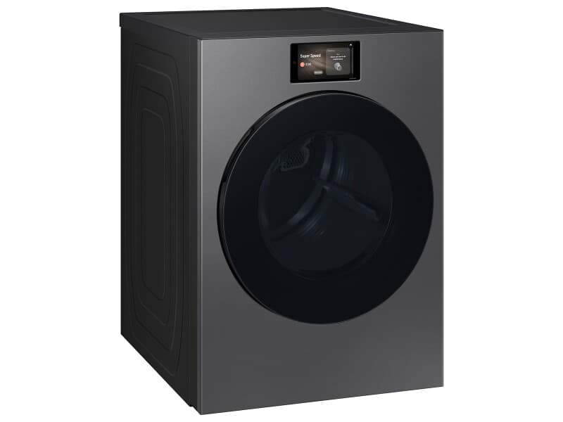 Bespoke AI 7.6 cu. ft. Ultra Capacity Front Load Dryer with AI Home & AI Optimal Dry – Dark Steel view 9