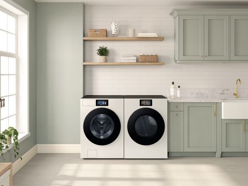 Bespoke AI 7.6 cu. ft. Ultra Capacity Front Load Dryer with AI Home & AI Optimal Dry – Ivory view 8