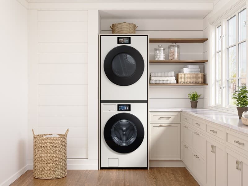 Bespoke AI 7.6 cu. ft. Ultra Capacity Front Load Dryer with AI Home & AI Optimal Dry – Ivory view 8