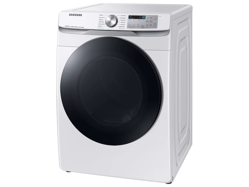 7.5 cu. ft. Smart Electric Dryer with Steam Sanitize+ in White view 2