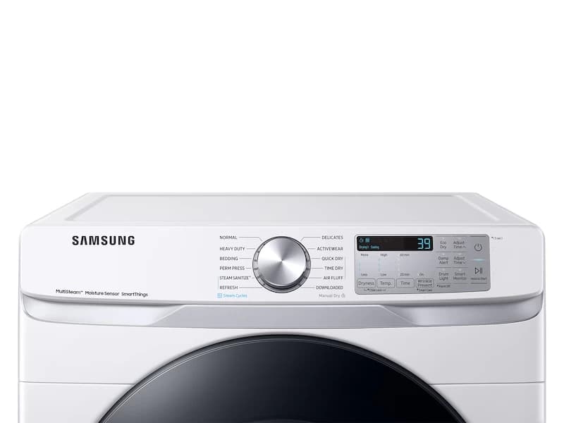 7.5 cu. ft. Smart Electric Dryer with Steam Sanitize+ in White view 5
