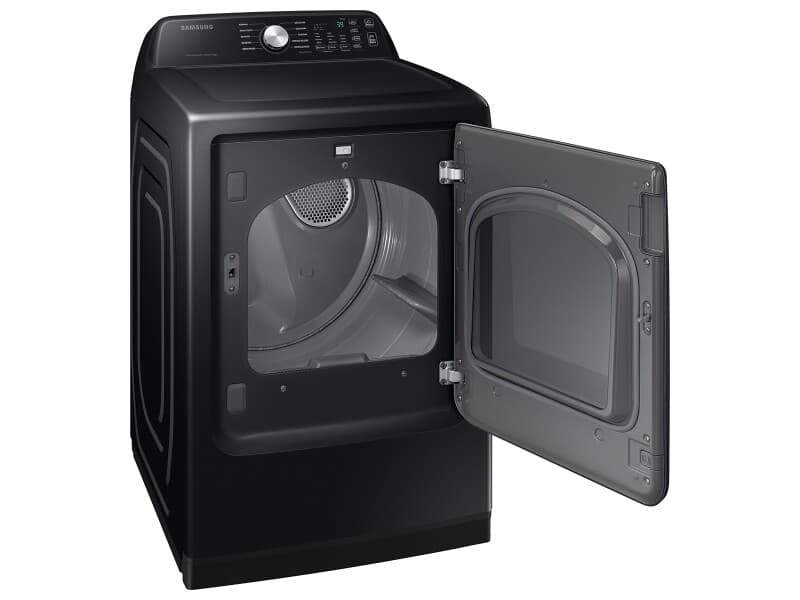 7.4 cu. ft. Electric Dryer with Sensor Dry – Brushed Black view 7