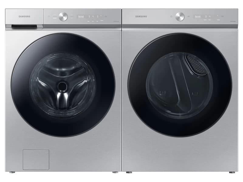 Bespoke 7.6 cu. ft. Ultra Capacity Electric Dryer with Super Speed Dry and AI Smart Dial in Silver Steel view 6