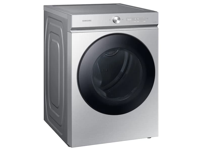 Bespoke 7.6 cu. ft. Ultra Capacity Electric Dryer with Super Speed Dry and AI Smart Dial in Silver Steel view 2