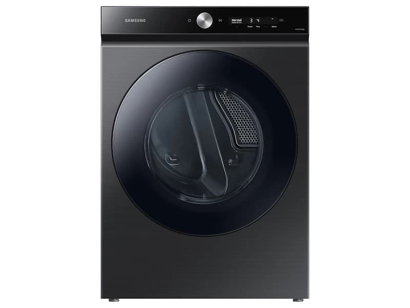 Bespoke 7.6 cu. ft. Ultra Capacity Electric Dryer with Super Speed Dry and AI Powered Smart Dial – Brushed Black