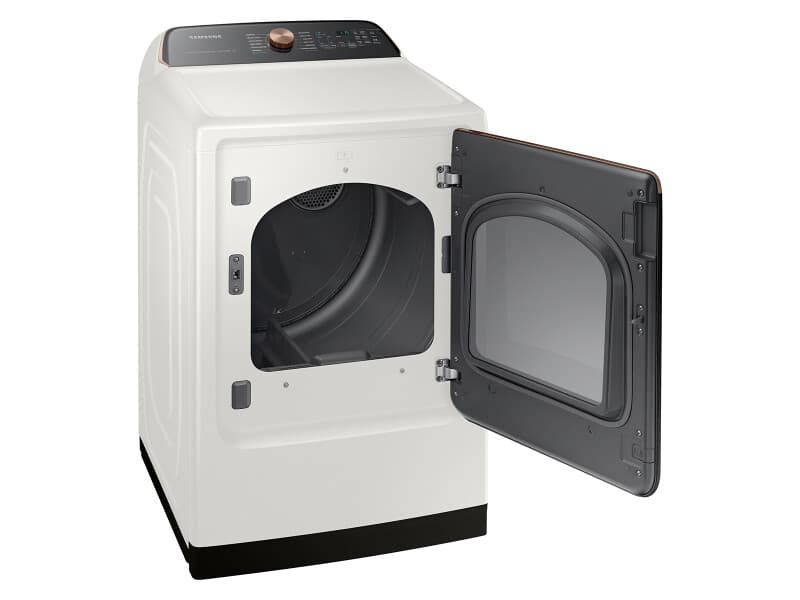 7.4 cu. ft. Smart Electric Dryer with Steam Sanitize+ – Ivory view 8