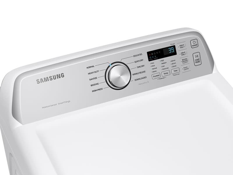 7.4 cu. ft. Gas Dryer with Sensor Dry – White view 9