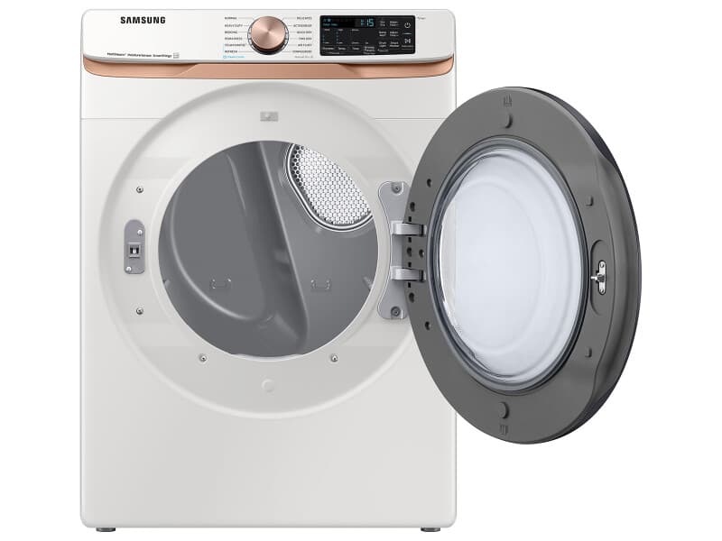 7.5 cu. ft. Smart Gas Dryer with Steam Sanitize+ and Sensor Dry in Ivory view 8
