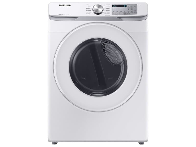 7.5 cu. ft. Smart Gas Dryer with Sensor Dry in White view 2