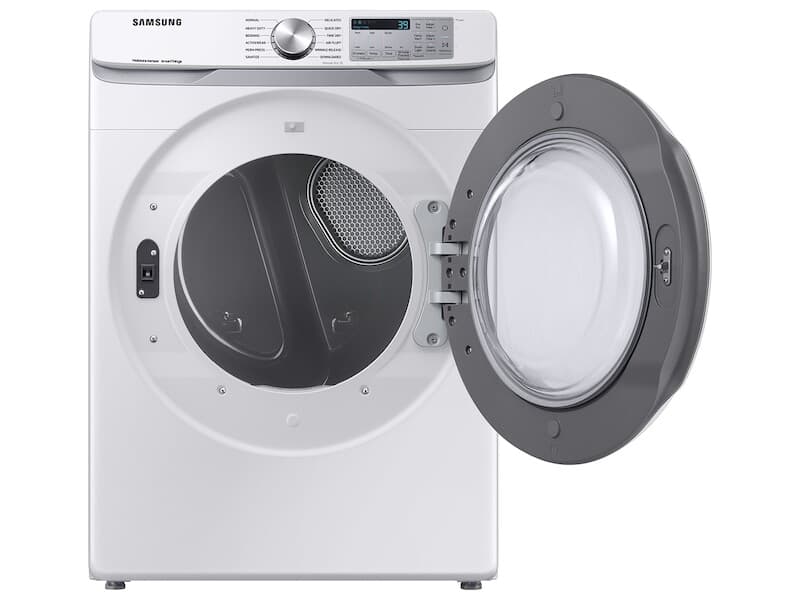 7.5 cu. ft. Smart Gas Dryer with Sensor Dry in White view 10