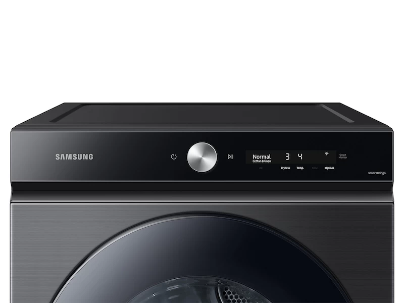 Bespoke 7.6 cu. ft. Ultra Capacity Gas Dryer with Super Speed Dry and AI Powered Smart Dial – Brushed Black view 4