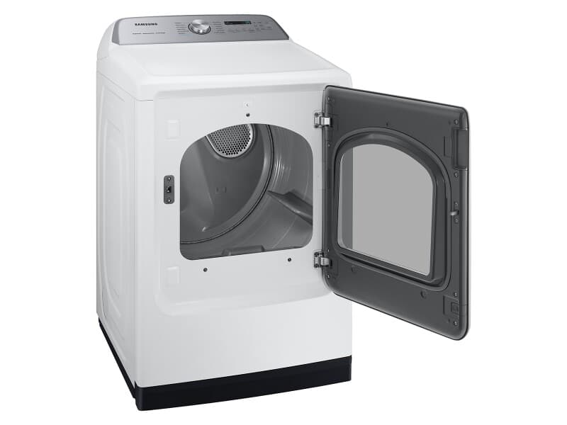 7.4 cu. ft. Smart Gas Dryer with Steam Sanitize+ in White view 8