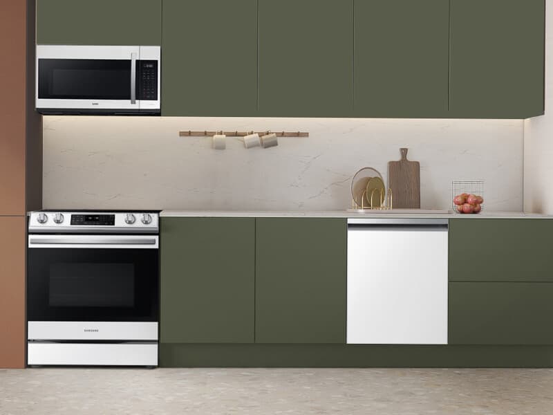 Bespoke, 46 dBA; Storm Wash; 3rd Rack; AutoRelease Dry; Recessed Handle – White Glass view 4