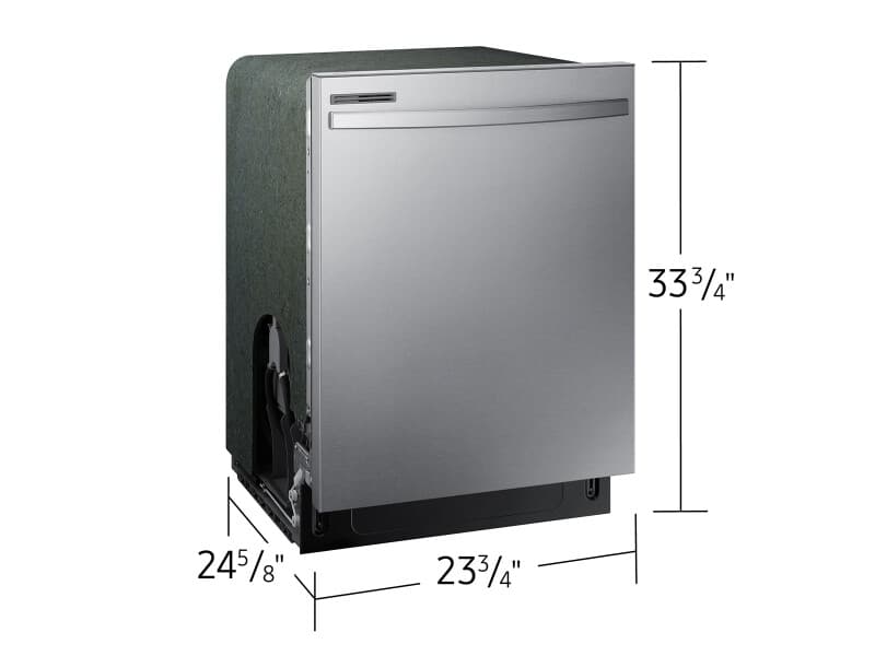 53dBA; Adjustable Upper Rack, Hybrid Tub; Integrated Controls – Stainless Steel view 3