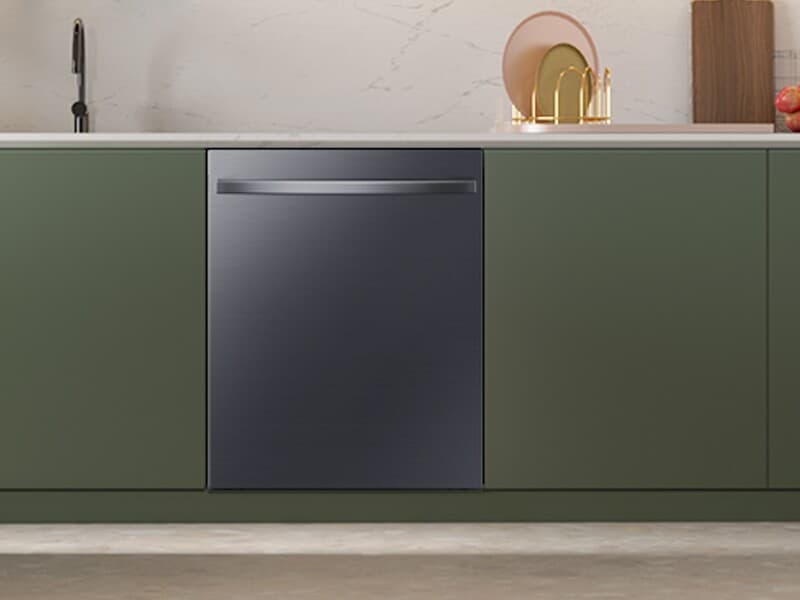 Bespoke AI Dishwasher with StormWash+™ BESPOKE Design and Energy Efficiency Built under – Matte Black Steel view 3