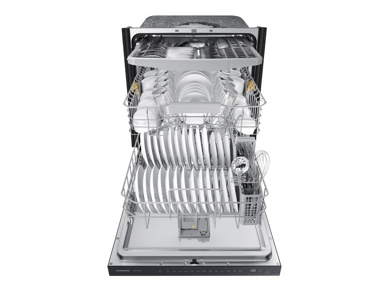 Bespoke AI Dishwasher with StormWash+™ BESPOKE Design and Energy Efficiency Built under – Matte Black Steel view 7