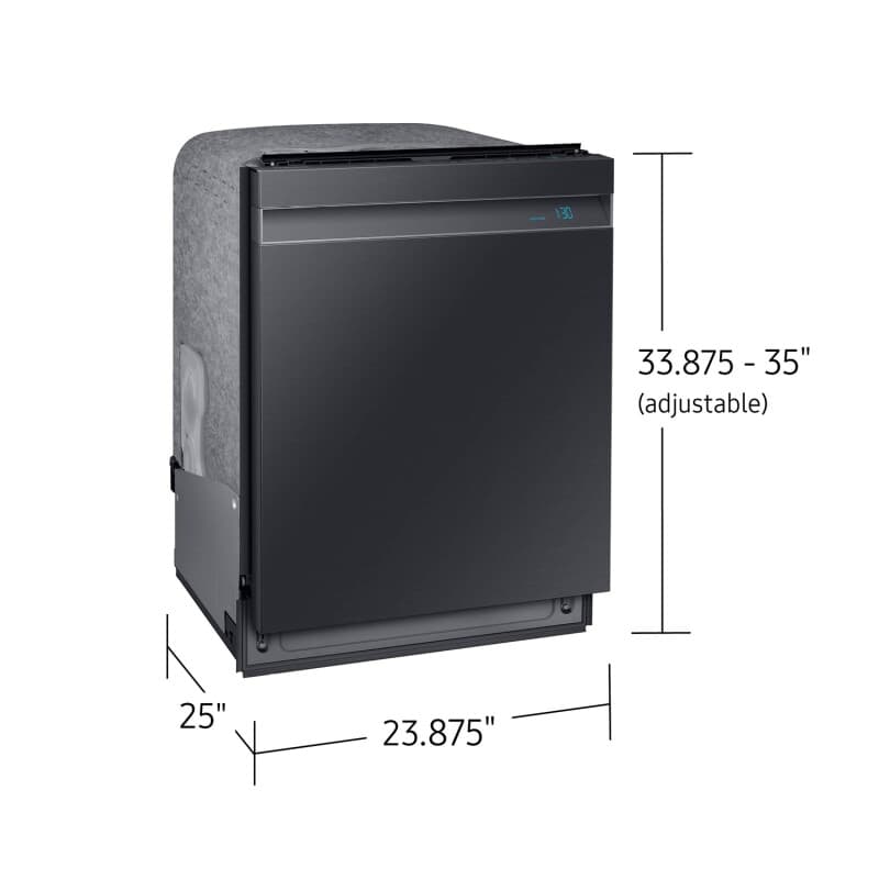 AutoRelease Smart 39dBA Dishwasher with Linear Wash in Black Stainless Steel view 3