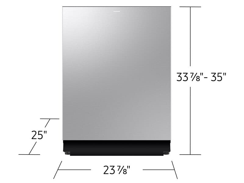 38 dBA Bespoke Auto Open Door Dishwasher with 3rd Rack Washing System in Fingerprint Resistant Stainless Steel view 4