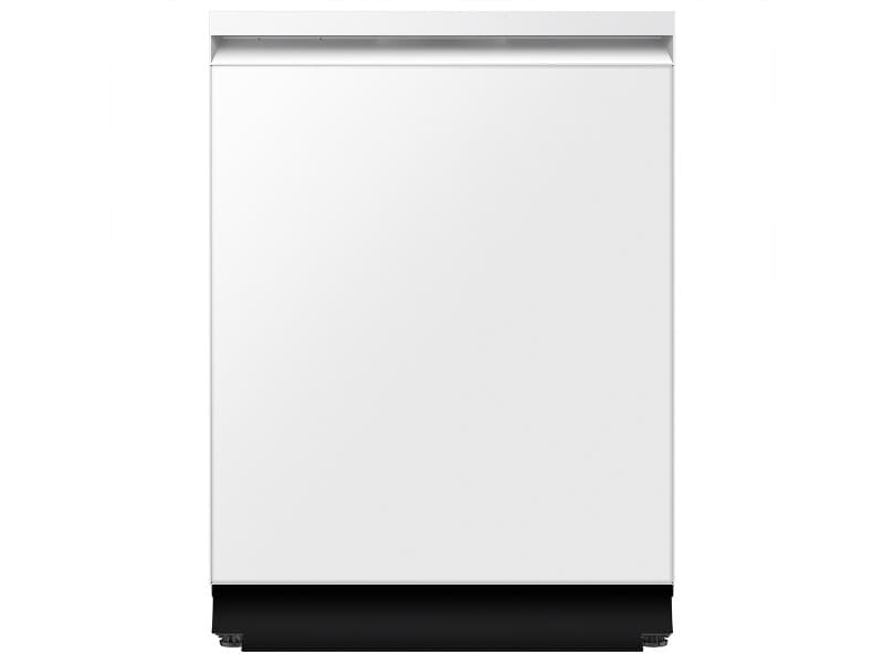 Bespoke AI Smart Dishwasher AI Wash & 3rd Rack Wash System | AutoRelease™ Door 38dBA – White Glass