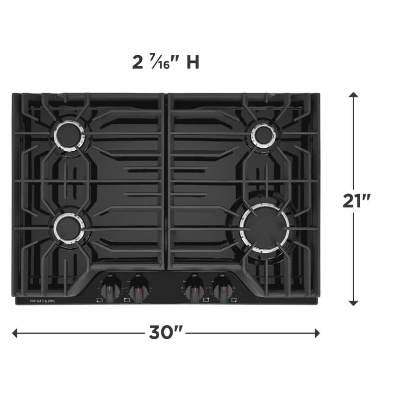 30" Gas Cooktop view 6