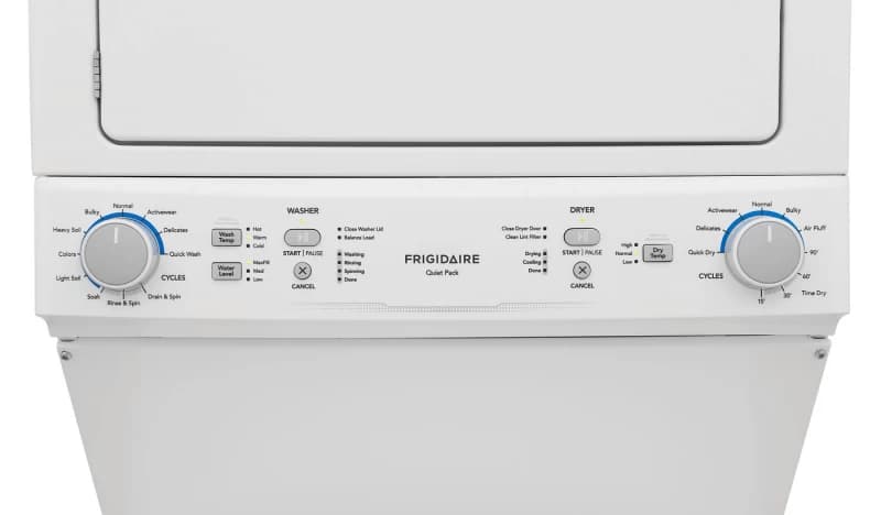Electric Long Vent Stacked Laundry Center - 3.9 Cu. Ft Washer and 5.5 Cu. Ft. Dryer view 3