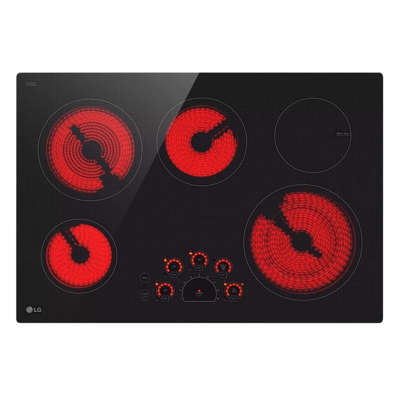 30" Radiant Cooktop, 5 Burner, Black, Energy Star view 5