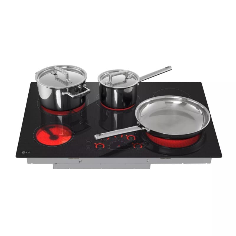 30" Radiant Cooktop, 5 Burner, Black, Energy Star view 6