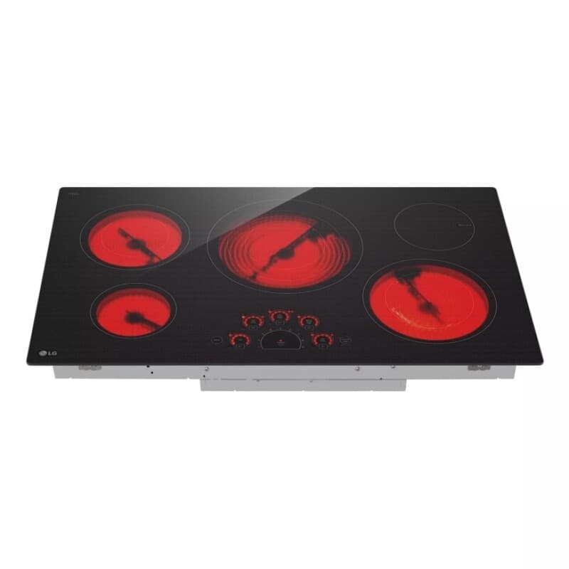 36 Inch Radiant Cooktop, 5 Burner, Black, Energy Star view 5