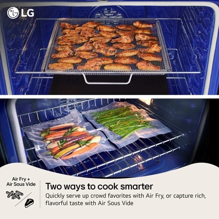 7.3 Cu. Ft. Smart Electric Double Oven Freestanding Range With Probake Convection®, Air Fry & Air Sous Vide view 2