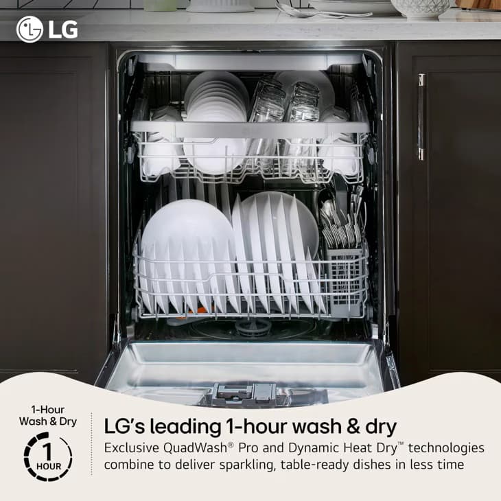 Smart Top Control Flushfit Design Dishwasher With 1-hour Wash & Dry, Quadwash® Pro, Truesteam® And Dynamic Heat Dry™ view 3