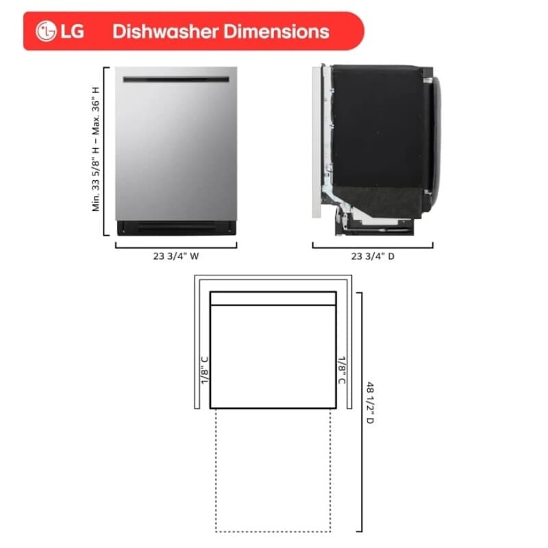 Smart Top Control Flushfit Design Dishwasher view 2