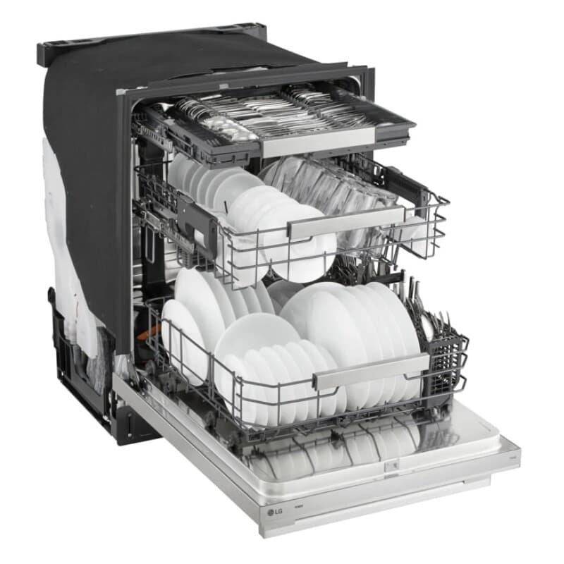 Smart Top Control Dishwasher With Flushfit Design, 1-hour Wash & Dry, Blastzone™, Quadwash® Pro, Truesteam® And Dynamic Heat Dry™ W/autovent Dry™ view 9
