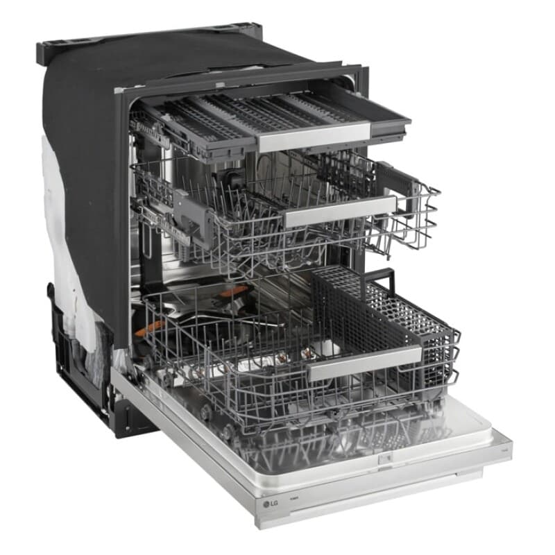 Smart Top Control Dishwasher With Flushfit Design, 1-hour Wash & Dry, Blastzone™, Quadwash® Pro, Truesteam® And Dynamic Heat Dry™ W/autovent Dry™ view 8