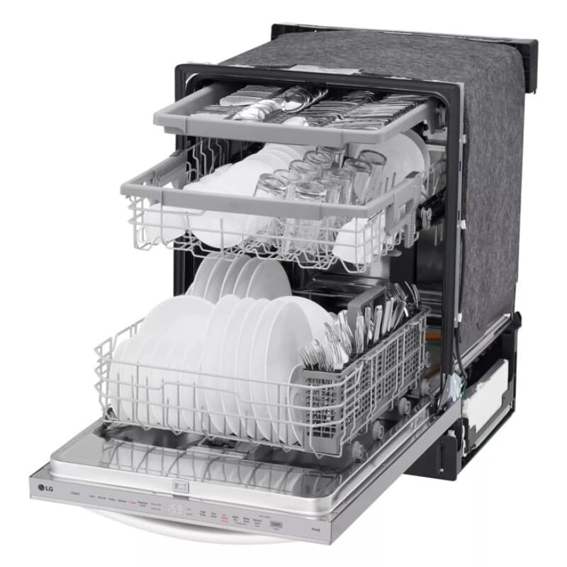 24 Inch Quadwash® Top Control Dishwasher - Stainless Steel view 3