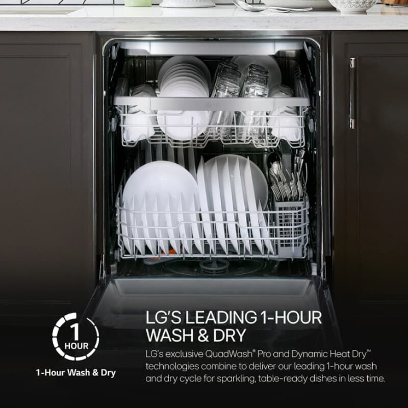 Top-control Dishwasher With 1-hour Wash & Dry, Quadwash® Pro, And Dynamic Heat Dry™ view 2