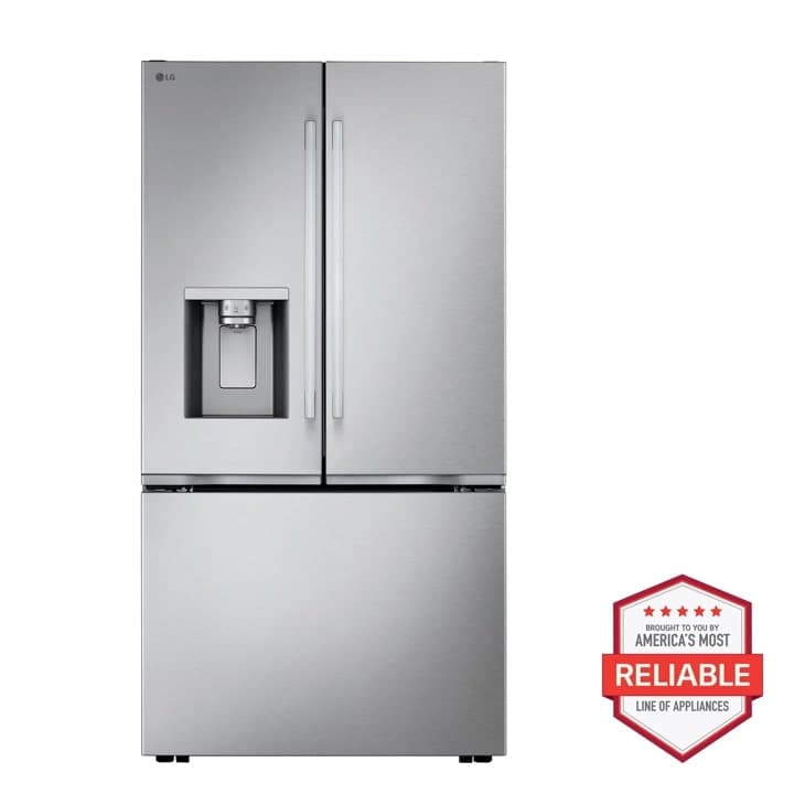 24 Cu. Ft. Counter-depth Max™ With Zero Clearance™ 3-door French Door Refrigerator
