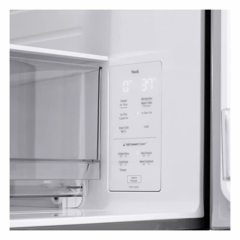 25 Cu. Ft. Smart Counter-depth Max™ 4-door French Door Refrigerator With Full-convert Drawer™ view 9