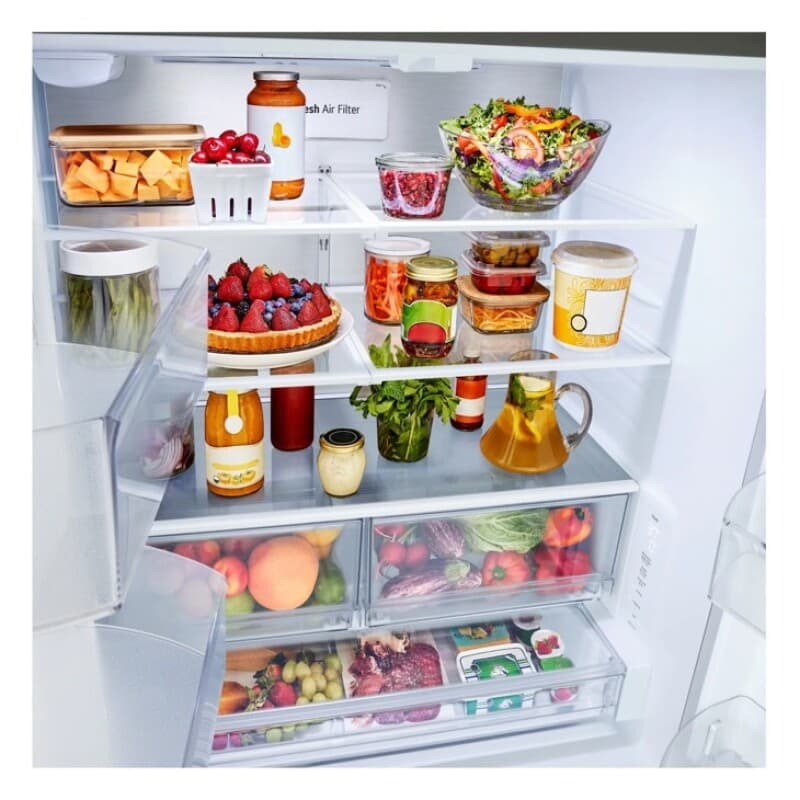 25 Cu. Ft. Counter-depth Max™ With Zero Clearance™ 3-door French Door Refrigerator With Thin Door Design view 8
