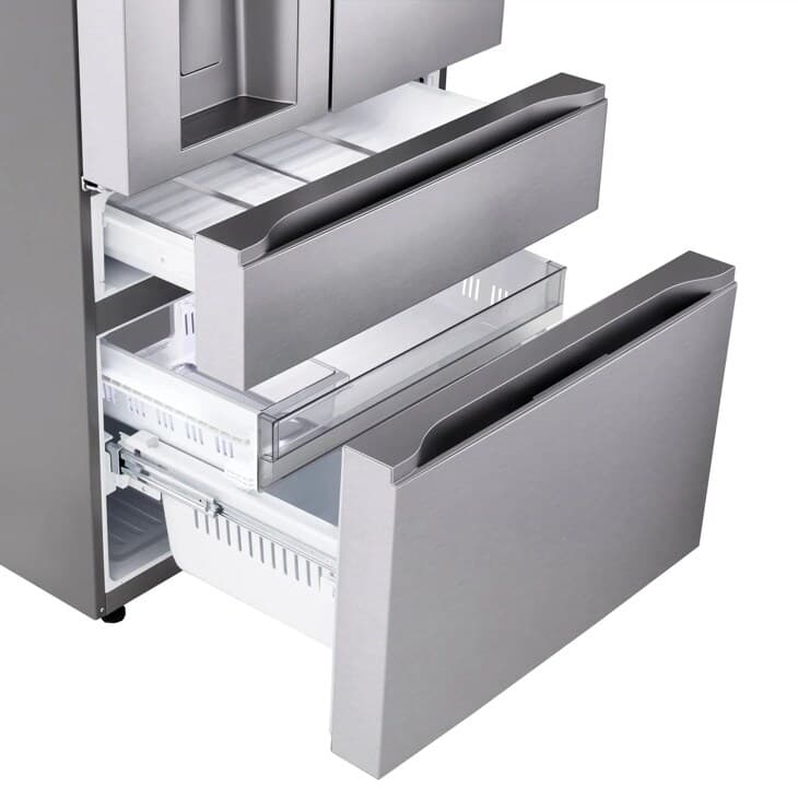 29 Cu. Ft. Standard-depth Max™ 4-door French Door Refrigerator With Mini Craft Ice™ And Full-convert Drawer™ view 2