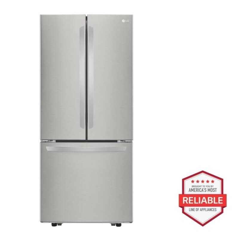 22 Cu. Ft. 30 Inch Wide French Door Refrigerator - Stainless Steel